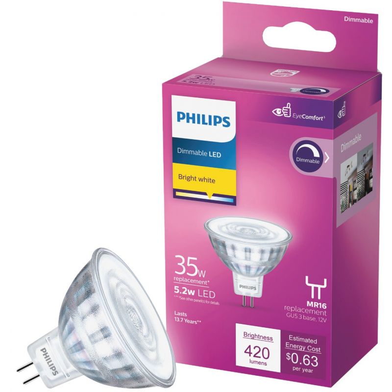 Philips MR16 GU5.3 Base LED Spotlight Light Bulb