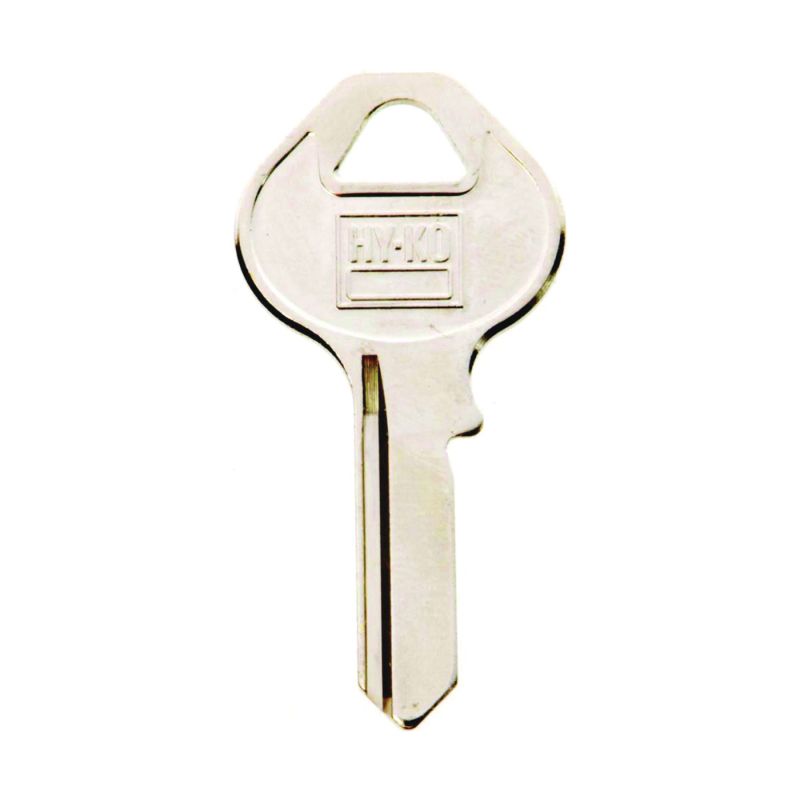 Hy-Ko 11010M5 Key Blank, Brass, Nickel, For: Master Cabinet, House Locks and Padlocks (Pack of 10)