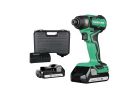 Metabo HPT WH18DDXM Impact Driver Kit, Battery Included, 18 V, 1.5 Ah, 1/4 in Drive, Hex Drive, 4000 bpm IPM