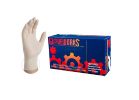 Gloveworks TLF44100 Disposable Gloves, M, Latex, Powder-Free, Ivory, 14.37 in L M, Ivory