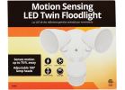 Motion Sensing LED Floodlight Fixture White
