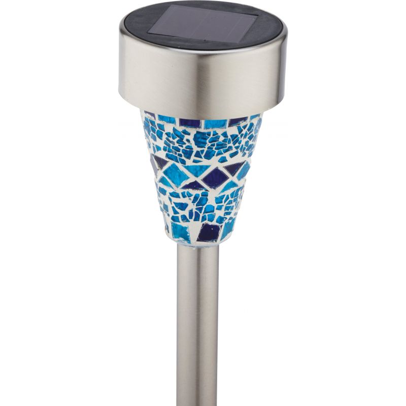 Outdoor Expressions Mosaic Solar Path Light Blue Or Purple (Pack of 12)
