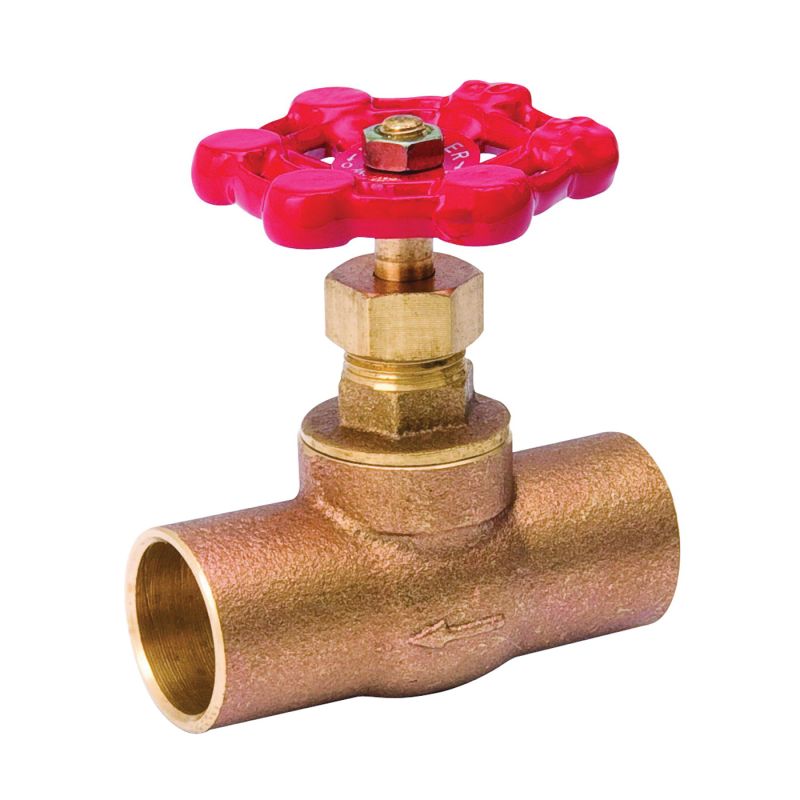 Southland 105-503NL Stop Valve, 1/2 in Connection, Compression, 125 psi Pressure, Brass Body