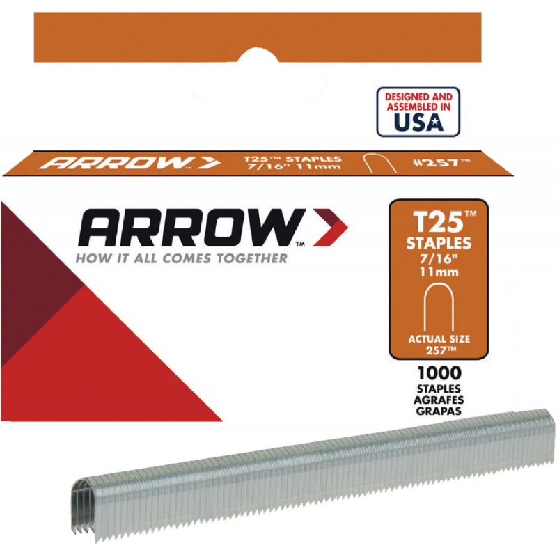 Arrow T25 Cable Staple Gray (Pack of 5)