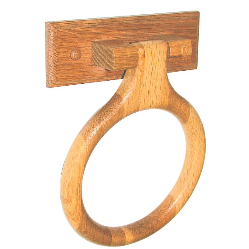 Home Impressions Oak Towel Ring Traditional