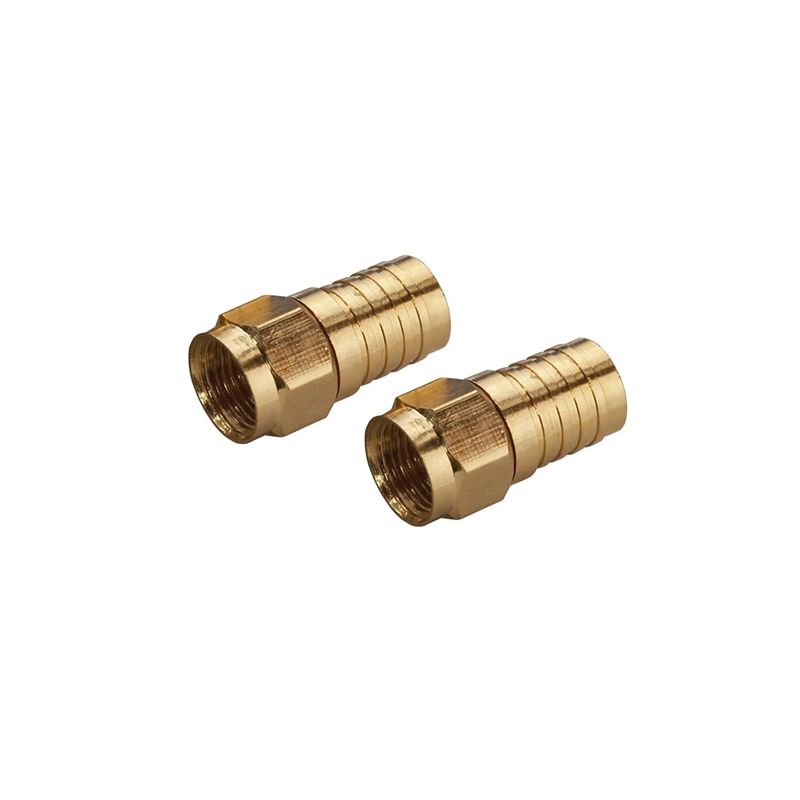 Zenith VA1002RG6WC Crimp-On Connector, Female Connector, Gold Gold