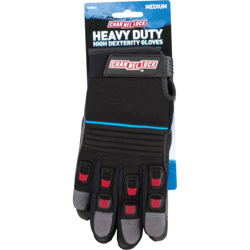 Channellock Heavy-Duty High Performance Glove M, Gray &amp; Black
