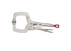 Milwaukee Torque Lock 48-22-3521 Locking C-Clamp, 4 in Max Opening Size, 4 in D Throat, Alloy Steel Body, Silver Body