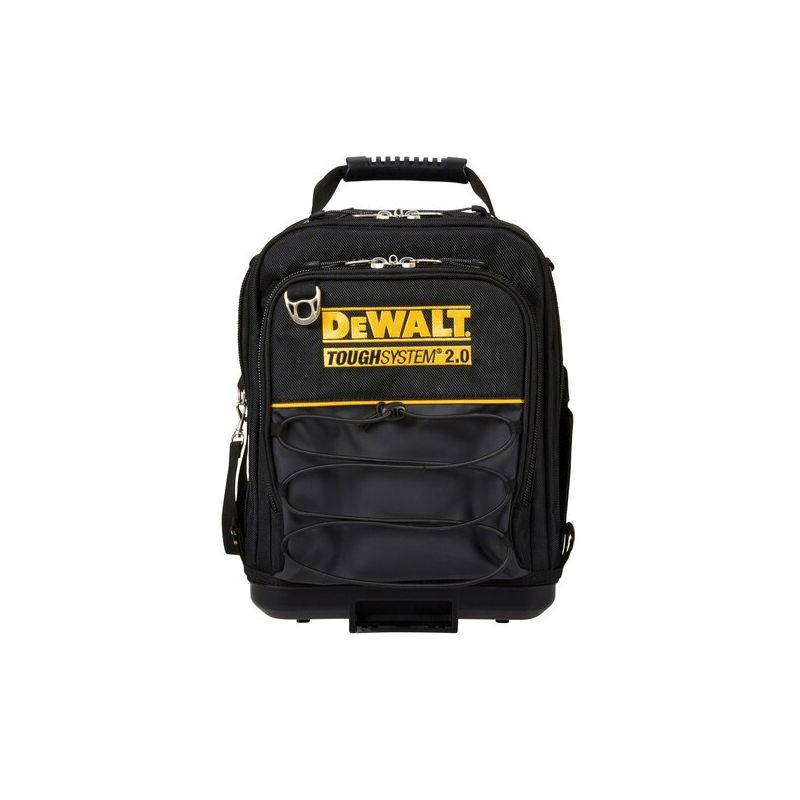DeWALT ToughSystem 2.0 DWST08025 Compact Tool Bag, 11-3/4 in W, 11 in D, 15-1/4 in H, 25-Pocket, Black Black