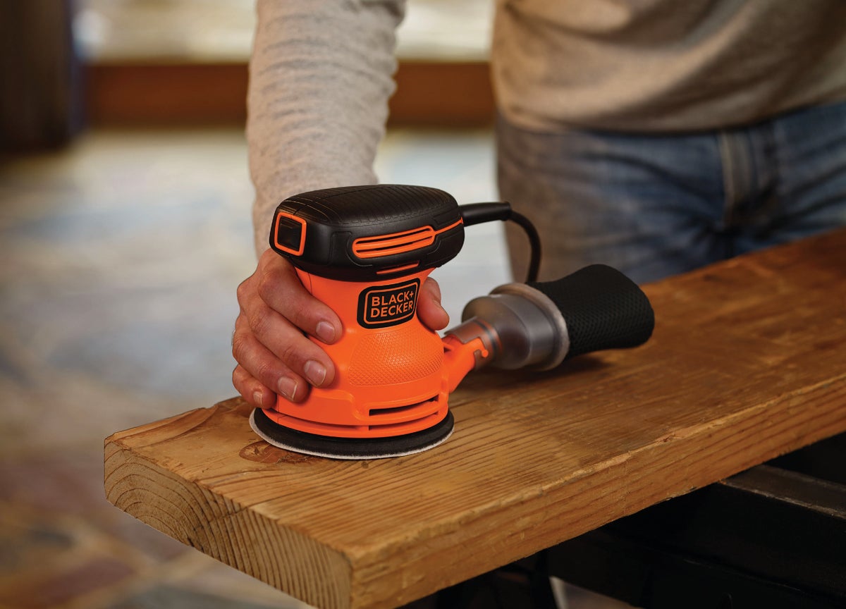 Black and deals decker round sander