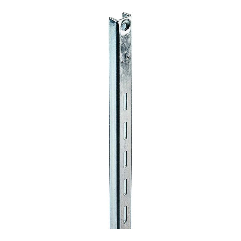 Knape &amp; Vogt 80 80 ANO 48 Shelf Standard, 320 lb, 16 ga Thick Material, 5/8 in W, 48 in H, Steel, Anochrome