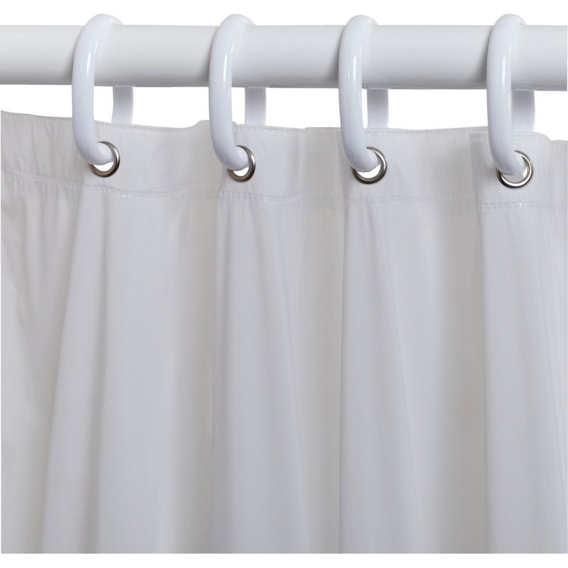 Zenith Shower Curtain &amp; Ring Set White