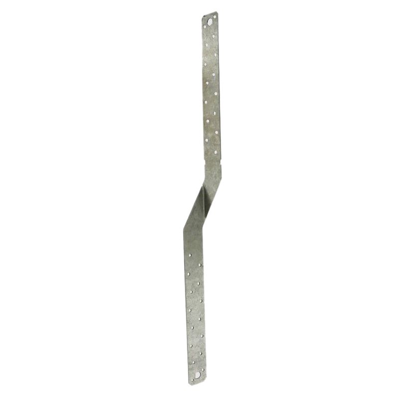 Simpson Strong-Tie MTS MTS20 Medium Twist Strap, 20 in L, Steel, Galvanized, Fastening Method: Nail