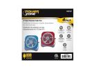 PowerZone QT-U403B Tabletop Fan, 5 VDC, 4 in Dia Blade, 5-Blade, 2-Speed, 48 in L Cord, White/Blue OR White/Red White/Blue OR White/Red