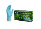 Ammex X346100 Non-Sterile Disposable Gloves, L, Nitrile, Powder-Free, Blue L, Blue