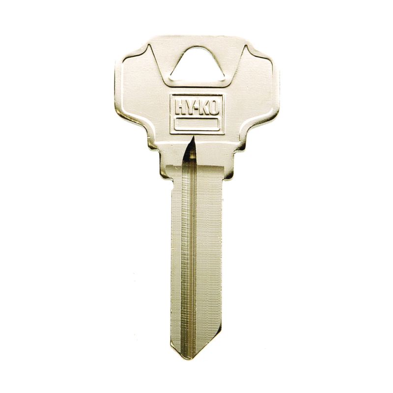 Hy-Ko 11010SC4D Key Blank, Brass, Nickel, For: Schlage Cabinet, House Locks and Padlocks (Pack of 10)
