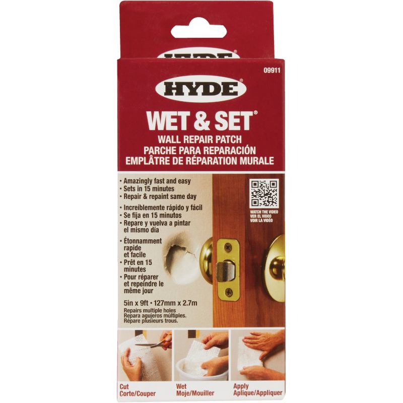 Hyde Wet &amp; Set Wall &amp; Ceiling Repair Drywall Patch