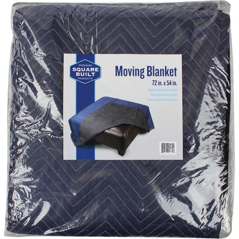 Square Built Moving Blanket 80 In. W. X 72 In. L., Blue