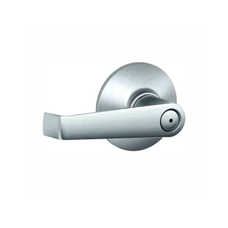 Schlage F Series F40 ELA 626 Privacy Lever, Mechanical Lock, Satin Chrome, Metal, Residential, 2 Grade