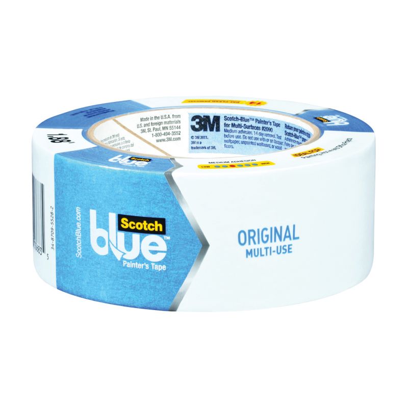 ScotchBlue 2090-48A-CP Painter&#039;s Tape, 60 yd L, 1.88 in W, Crepe Paper Backing, Blue Blue