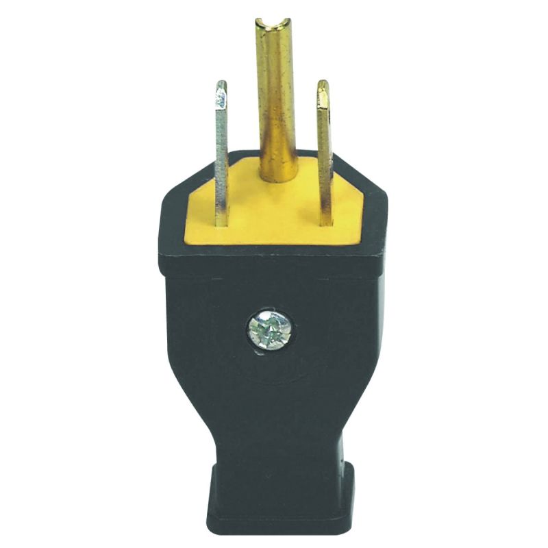 Eaton Wiring Devices SA399 Electrical Plug, 2 -Pole, 15 A, 125 V, NEMA: NEMA 5-15, Black Black