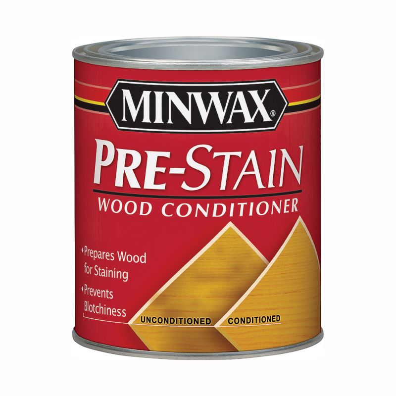 Minwax 61500444 Pre-Stain Wood Conditioner, Clear, Liquid, 1 qt, Can Clear