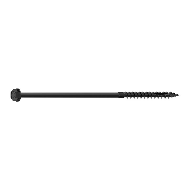Camo 0365260 Structural Screw, 5/16 in Thread, 8 in L, Hex Head, Hex Drive, Sharp Point, PROTECH Ultra 4 Coated, 10