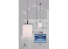 Home Impressions Crawford Pendant Ceiling Light Fixture 5 In. W. X 17-1/2 In. To 59-1/2 In. H.