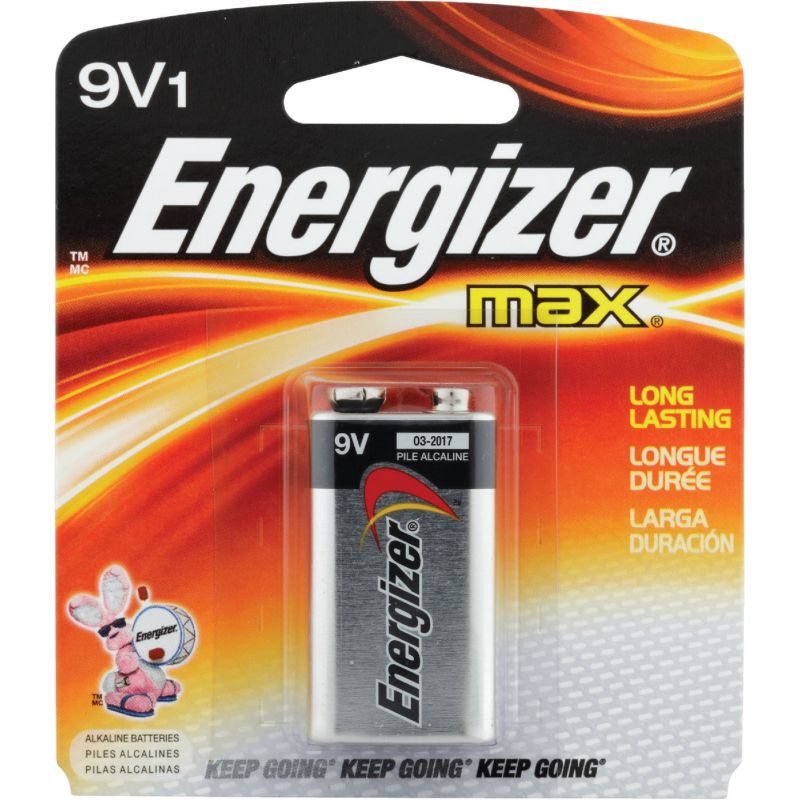 Energizer Max 9V Alkaline Battery 595 MAh