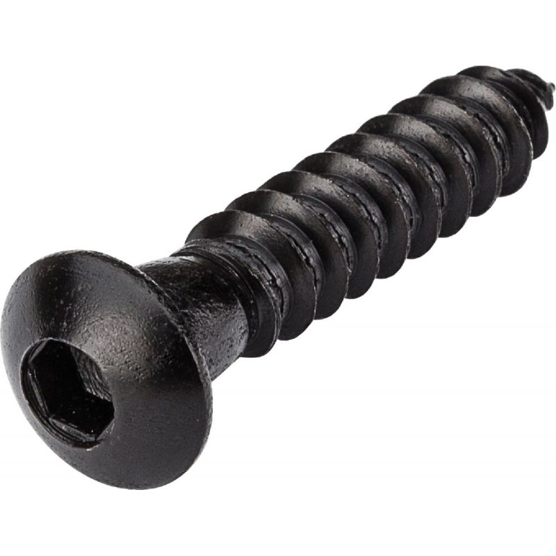 National Black Hex Drive Round Head Lag Screw 5/16 In. X 1-1/2 In.