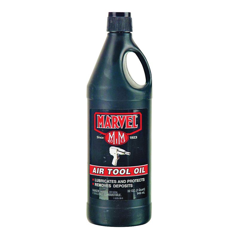 Marvel MM85R1 Air Tool Oil, 32 oz, Bottle Red