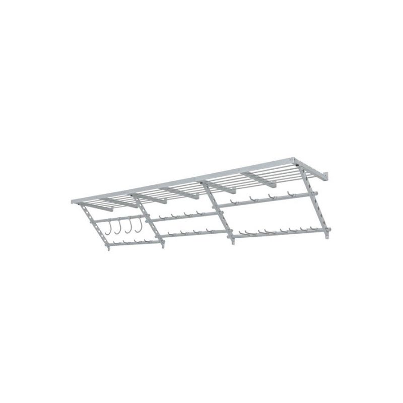 Easy Track 220863 Ultimate Shelf and Track Storage System, 1500 lb Capacity, Steel, Gray, 20 in L, 96 in W, 20 in H 1500 Lb, Gray
