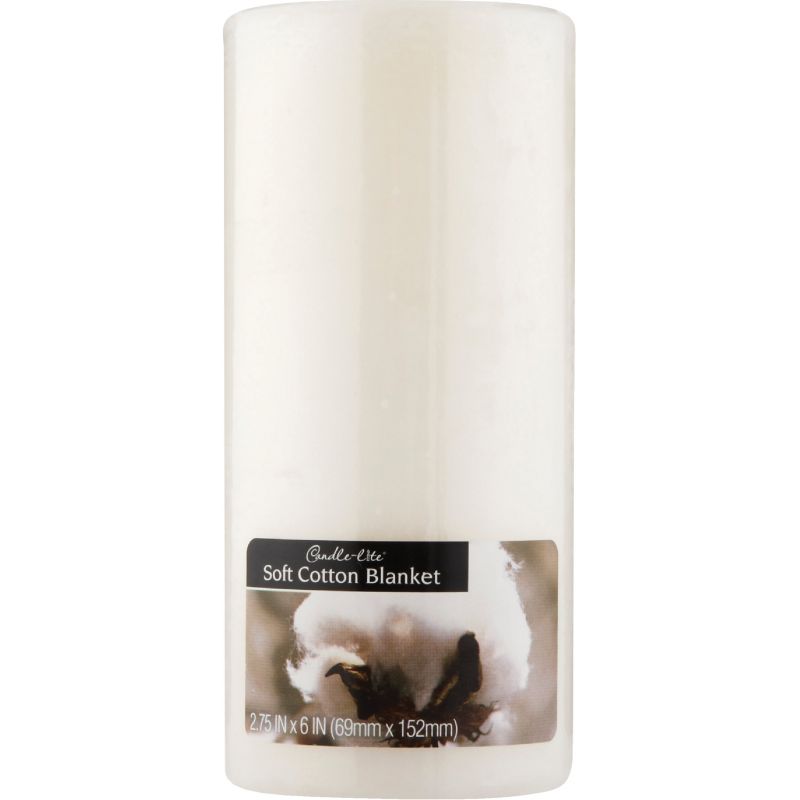 Candle-lite Pillar Candle White (Pack of 12)