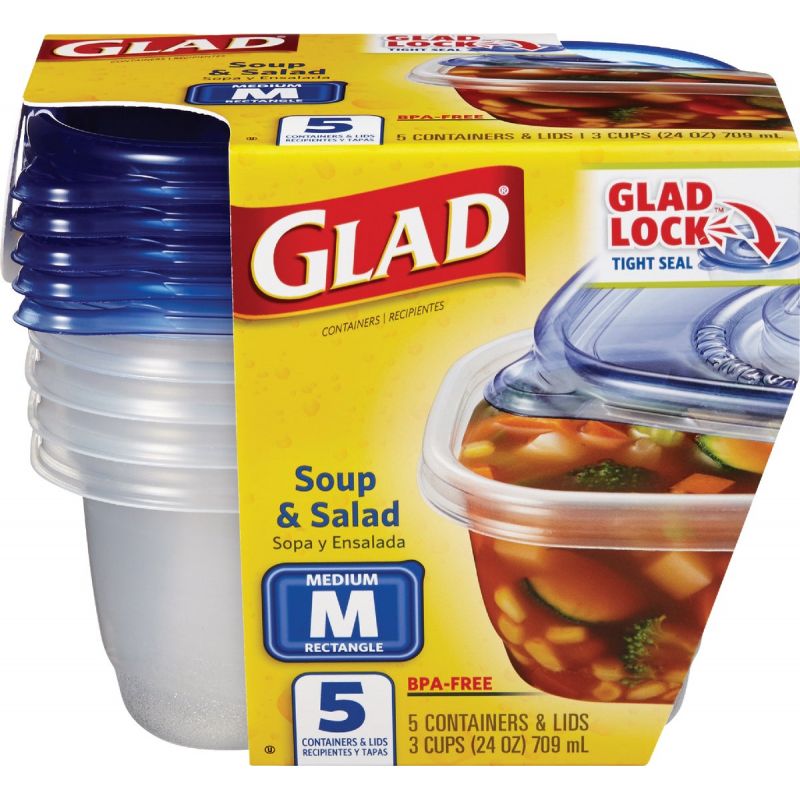 Glad Food Storage Container 24 Oz.