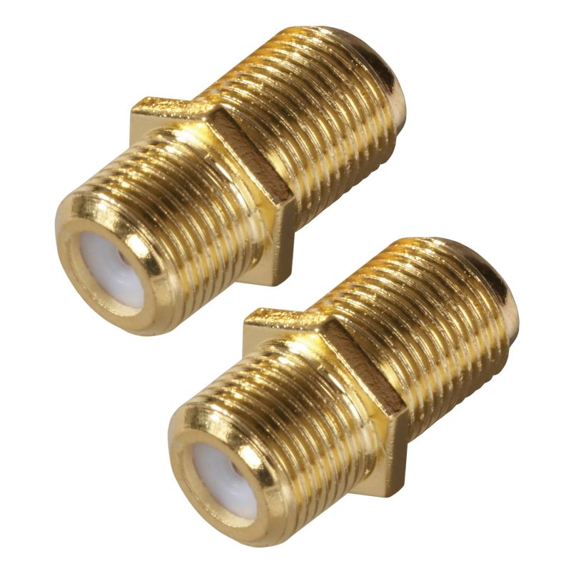 Zenith VA1002RG6FT Feed-Thru Connector, F Connector, Gold Gold