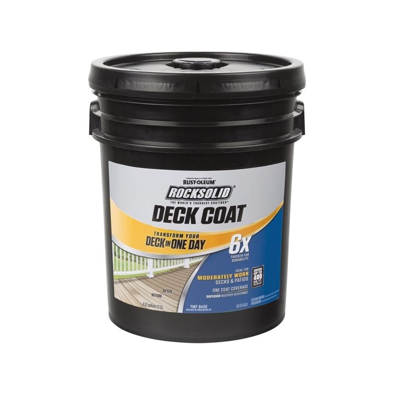 Rust-Oleum 300123 Deck Coat Resurfacer, Liquid, 5 gal