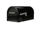 Gibraltar Mailboxes MB981B01 Mailbox, 1450 cu-in Capacity, Steel, Galvanized, 10.8 in W, 22.3 in D, 11 in H, Black 1450 Cu-in, Black