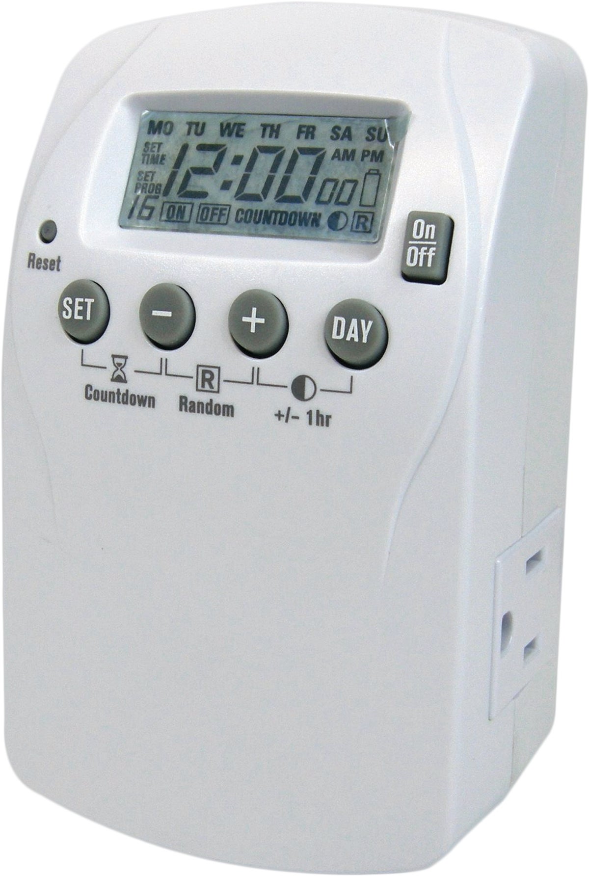 Buy Prime 2-Outlet Heavy-Duty Indoor Electromechanical Timer White, 15