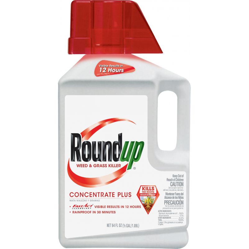 Roundup Concentrate Plus Weed &amp; Grass Killer 0.5 Gal., Pourable
