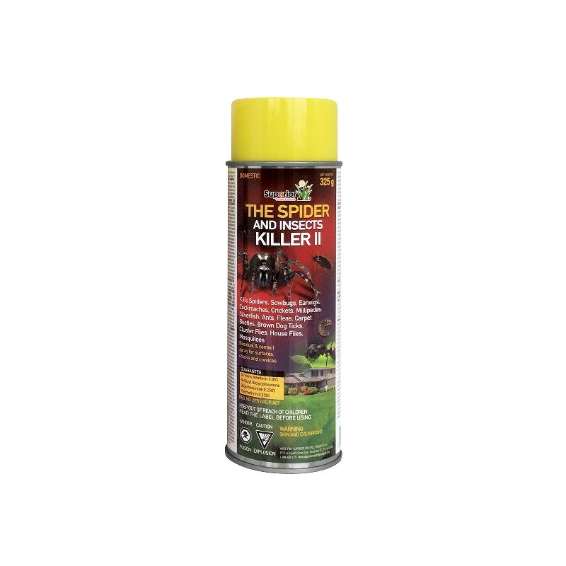 Superior 204 Spider and Insect Destroyer, Liquefied Gas, Spray Application, 325 g