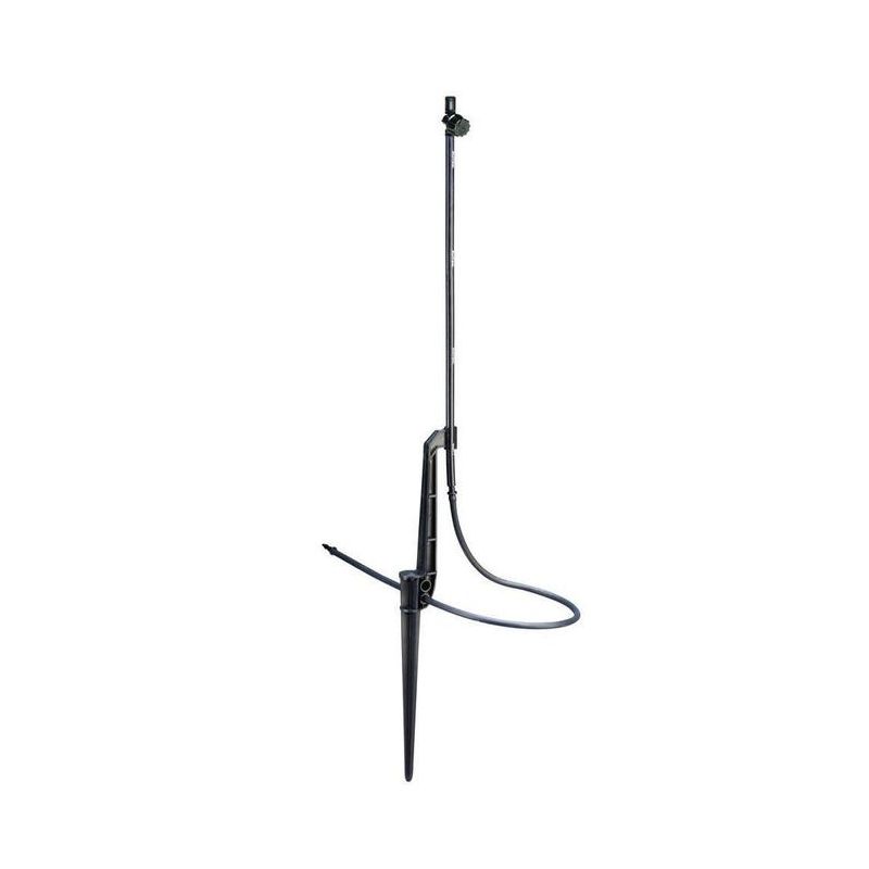 Rain Bird MSSTKTF1S Jet Micro Spray with Tall Staked Riser, 1/4 in Connection, 0 to 31 gph, Black, Full-Circle Black