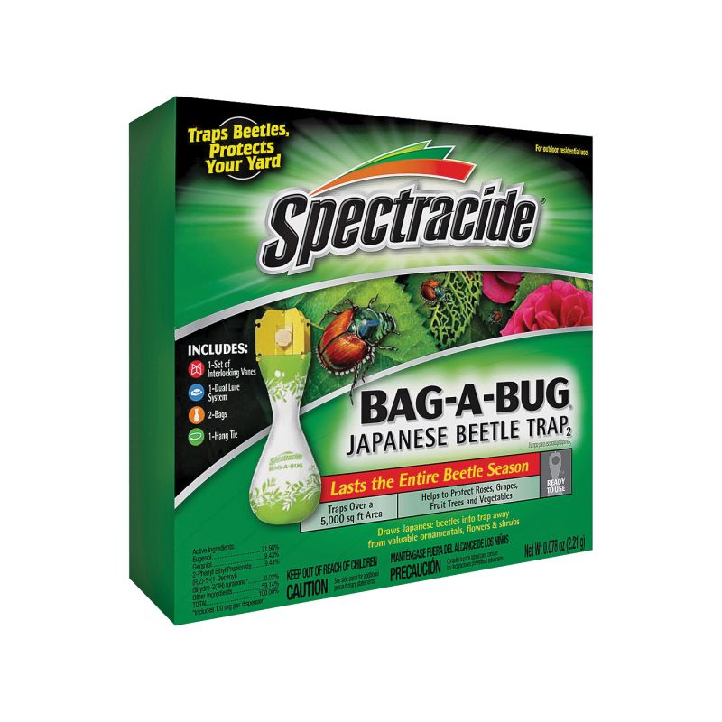 Spectracide 56901 Japanese Beetle Trap, Solid, Floral, Yellow Yellow
