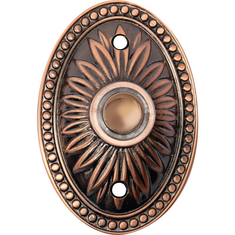 IQ America Bronze Lighted Doorbell Button Bronze