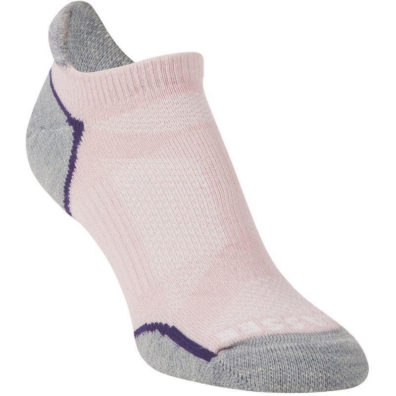 Hiwassee Trading Company Lightweight Running No Show Sock M, Pink, No Show