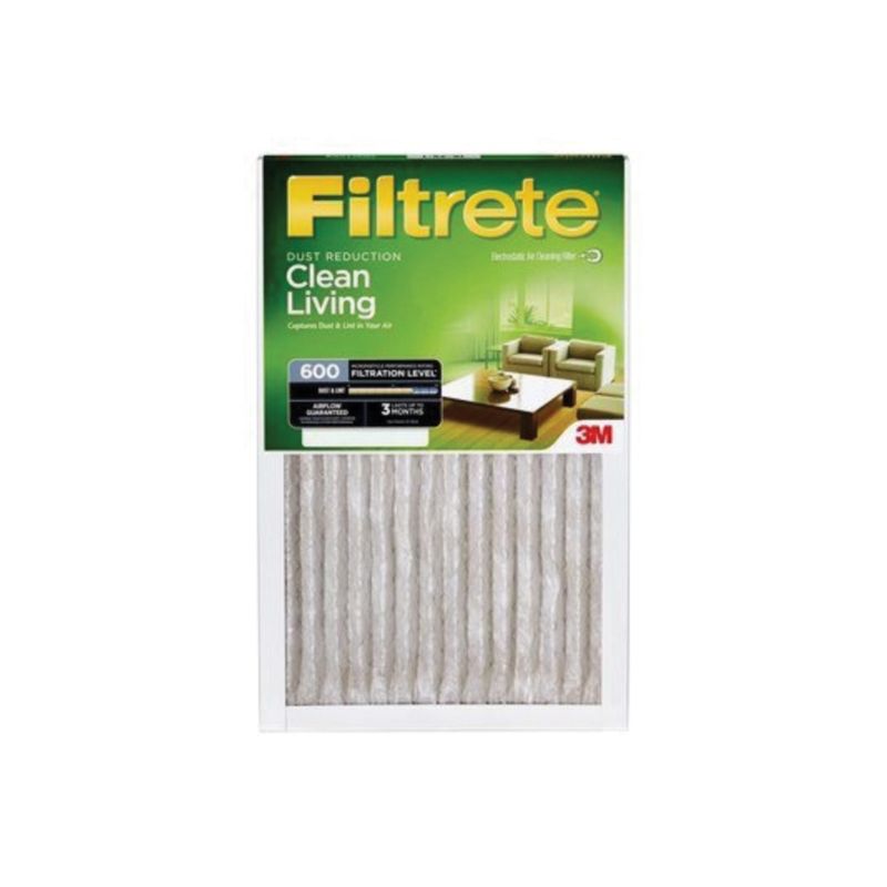 Filtrete 9835 Air Filter, 20 in L, 14 in W, 7 MERV, 600 um MPR, Synthetic Frame (Pack of 4)