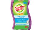 3M Scotch-Brite Stay Clean Scrubber 2.9 In. W. X 4.5 In. L., Purple