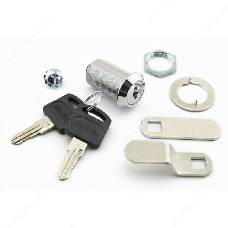 Richelieu BP140100140 Lock, Cam Lock, Zinc, Chrome-Plated