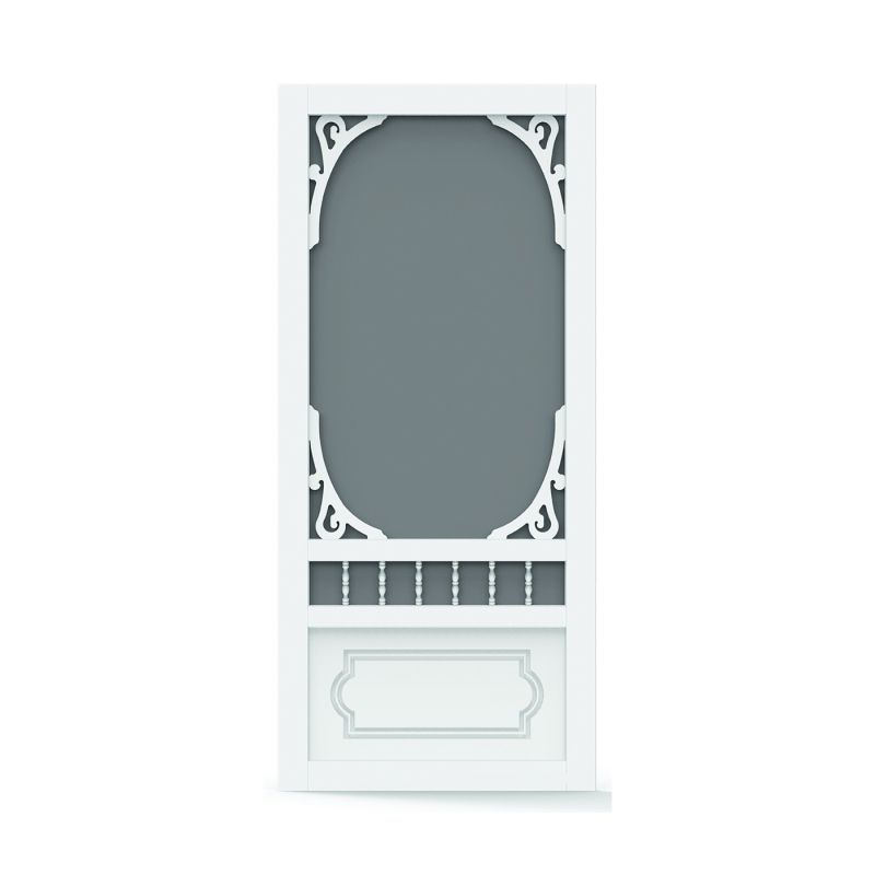 SCREEN TIGHT BH36HD Screen Door, 36 in W, 80 in H, White White