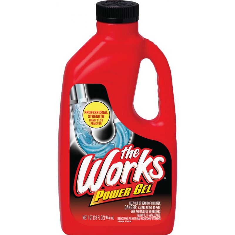 The Works Professional Strength Drain Cleaner Opener 32 Oz.