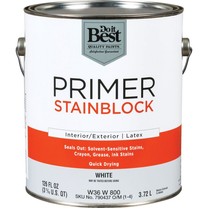 Do it Best Latex Interior/Exterior Stain Blocking Primer 1 Gal., White